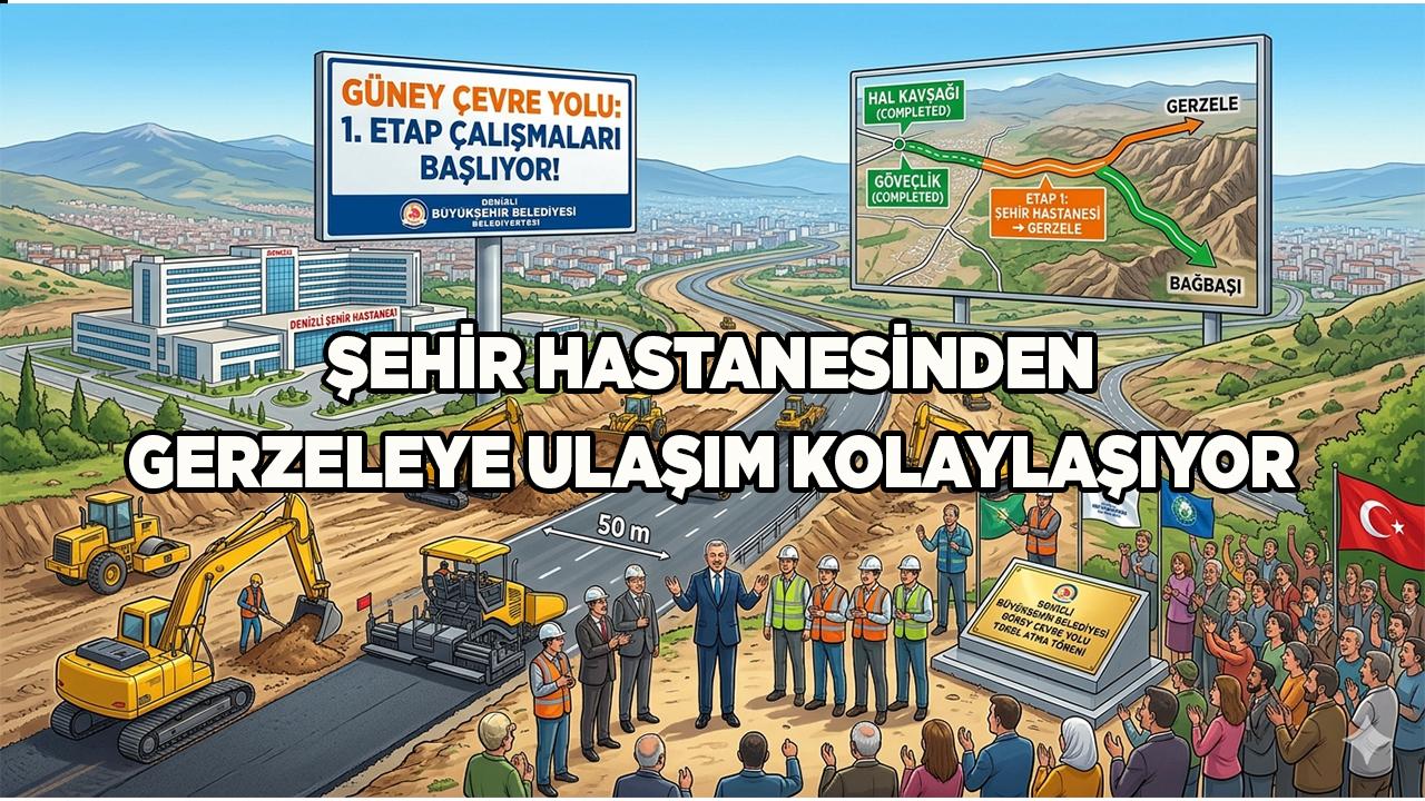 Denizli Güney Çevre Yolu İçin Dev Adım Atıldı