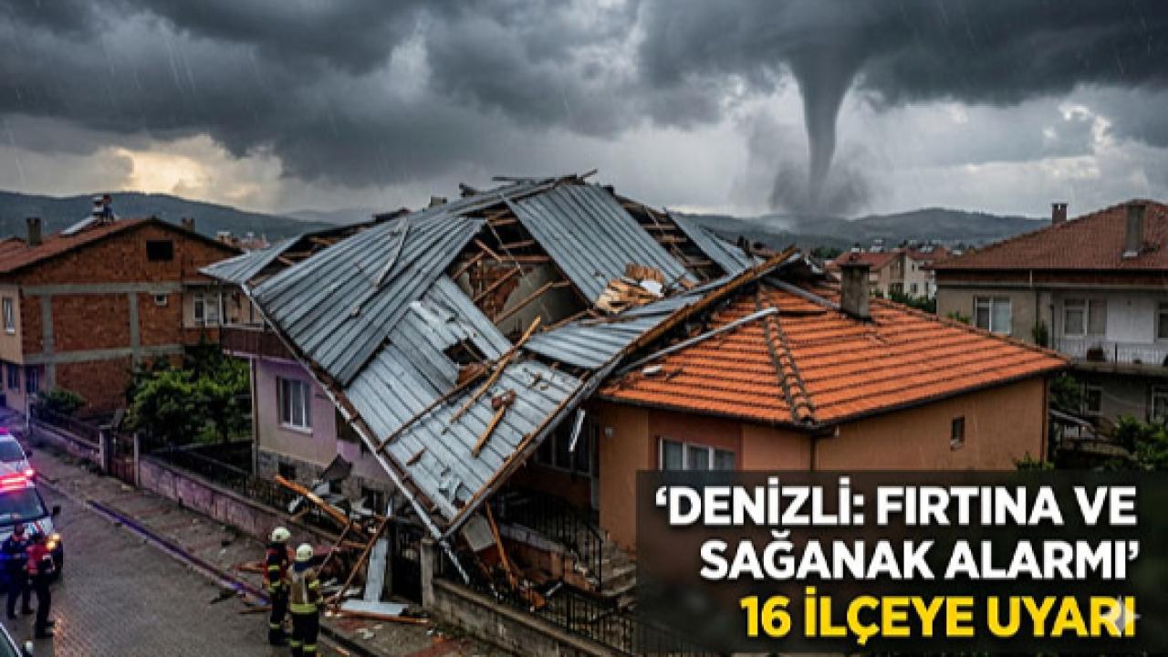 Denizli İçin Sağanak ve Hortum Uyarısı