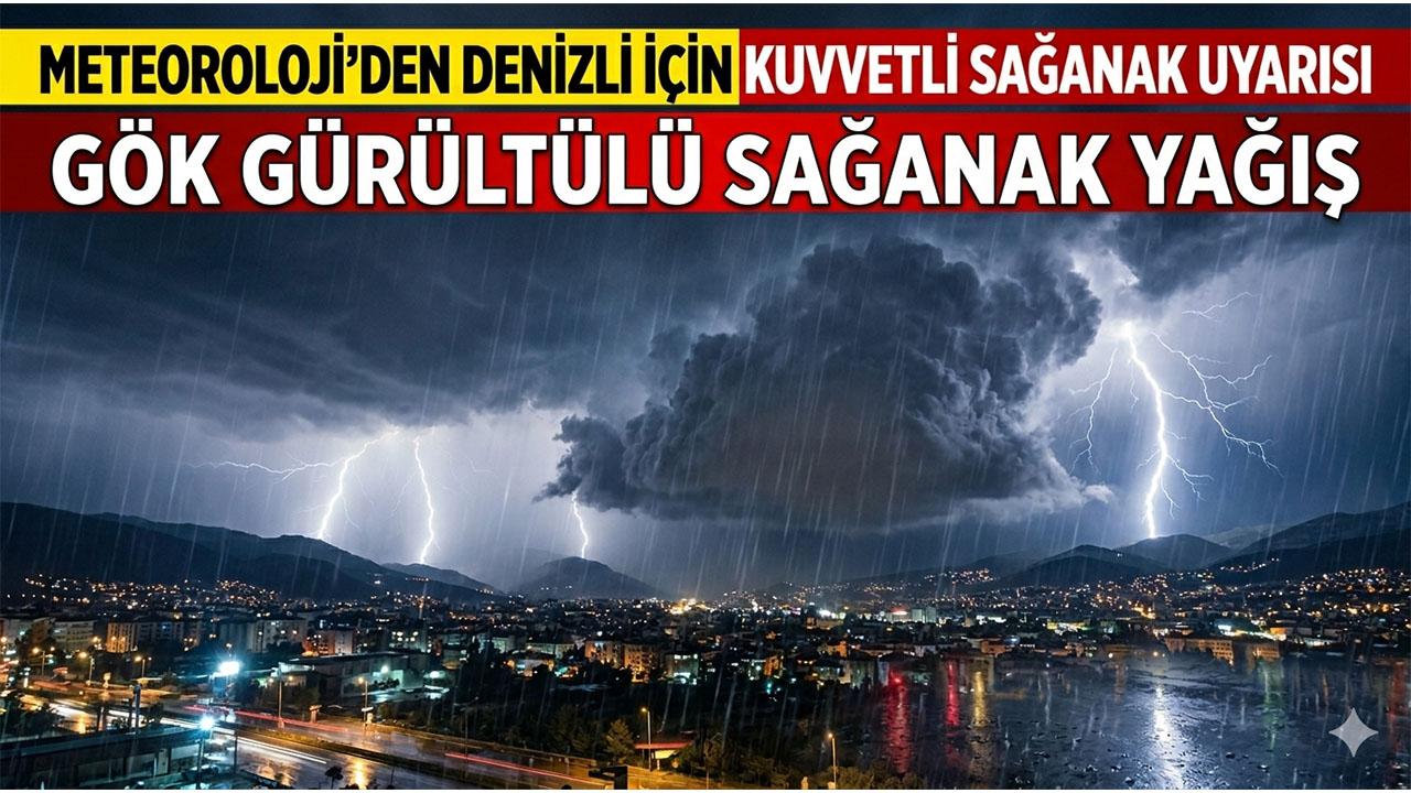 Denizli sakinleri dikkat kuvvetli yağış geliyor