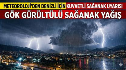 Denizli sakinleri dikkat kuvvetli yağış geliyor