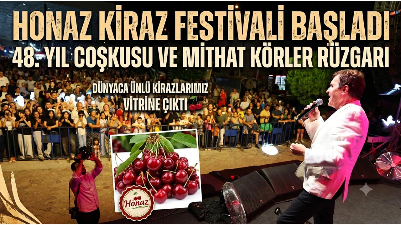Denizli'de 48. Honaz Kiraz Festivali Açıldı
