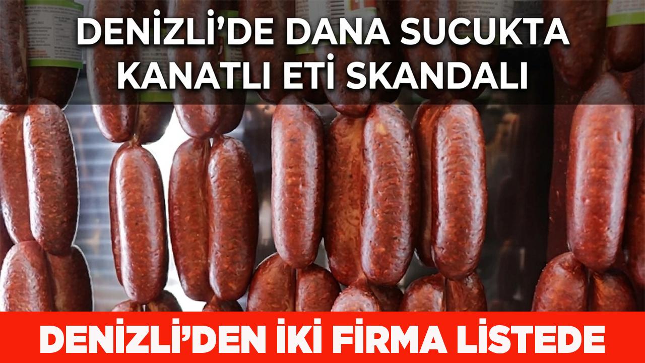 Denizli'de Dana Sucukta Kanatlı Eti Skandalı