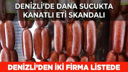Denizli'de Dana Sucukta Kanatlı Eti Skandalı