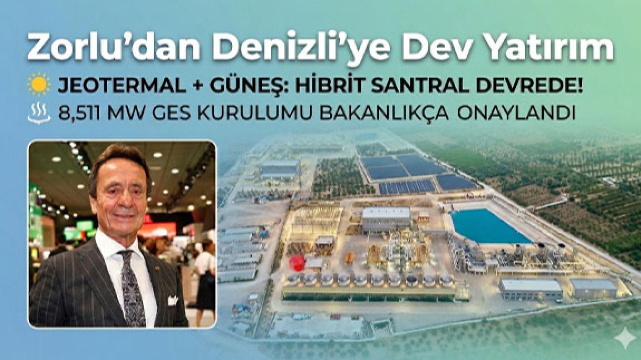 Denizli’de dev hibrit enerji tesisi üretime başladı