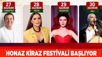 Honaz Kiraz Festivali Başlıyor