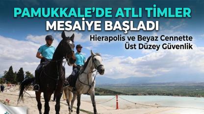 Pamukkale'de Atlı Jandarma Mesaisi Başladı
