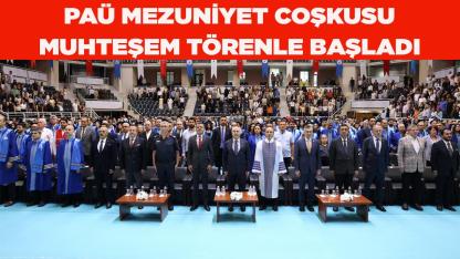 PAÜ Mezuniyet Coşkusu Muhteşem Törenle Başladı