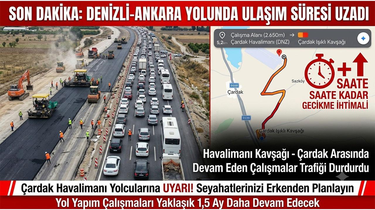 Denizli Ankara Yolu Çileye Döndü