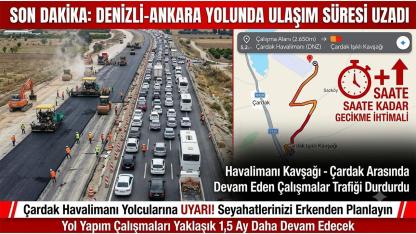 Denizli Ankara Yolu Çileye Döndü