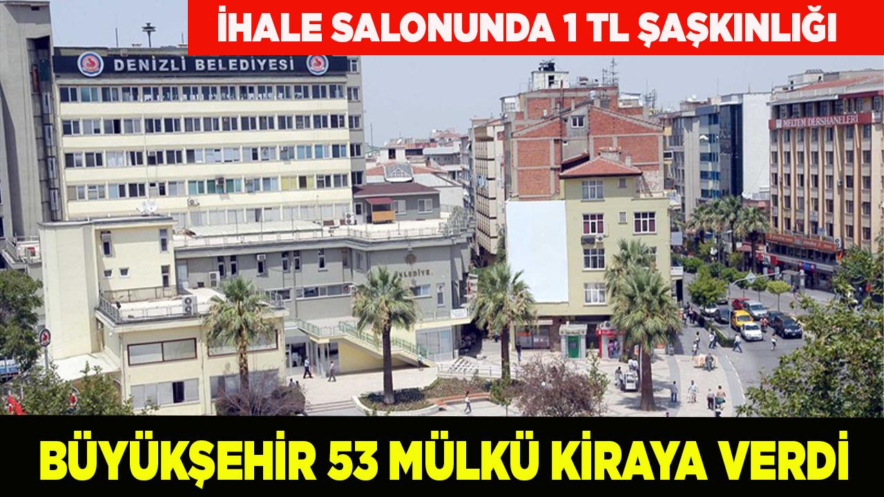 Denizli Büyükşehir Belediyesi 53 iş yerini kiraya verdi