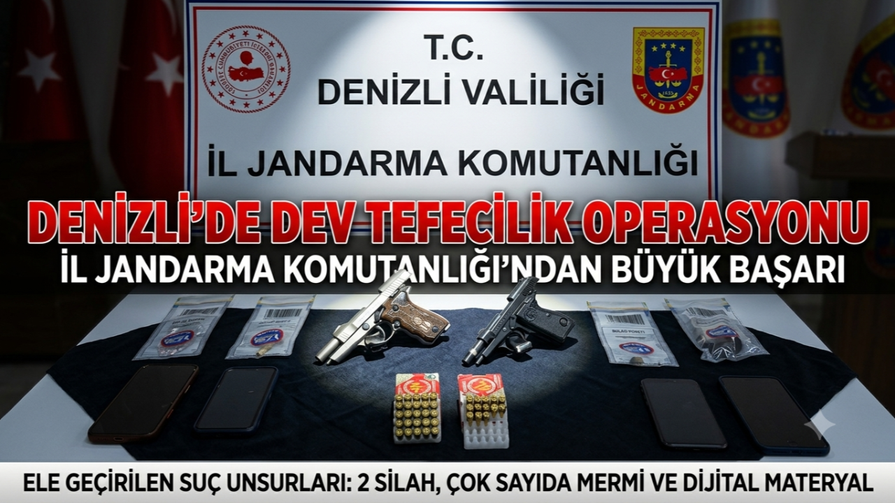 Denizli merkezli tefecilik operasyonunda flaş tutuklamalar