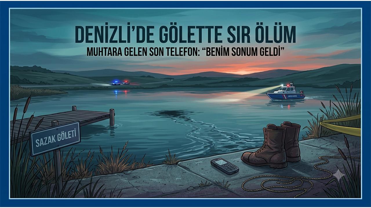 Denizli'de Gölette Sır Ölüm Muhtara Son Telefon