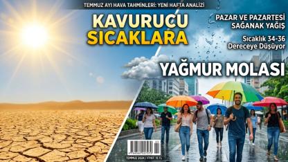Denizli'de Kavurucu Sıcaklara Yağmur Molası Geliyor