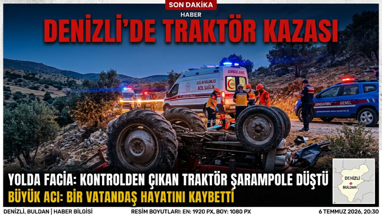 Denizli'deki Traktör Kazasında Acı Ölüm
