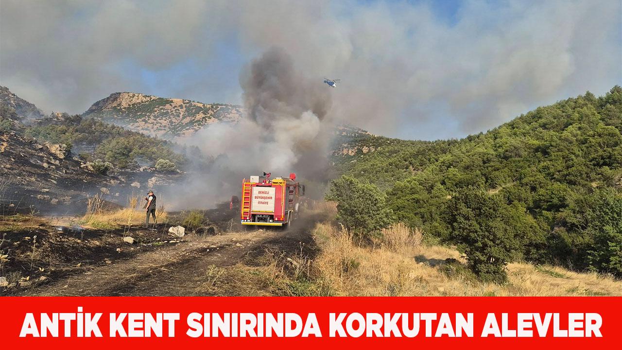 Hierapolis Antik Kent Sınırında Korkutan Alevler