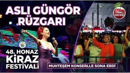Honaz'da Kiraz Festivali Aslı Güngör Konseriyle Final Yaptı