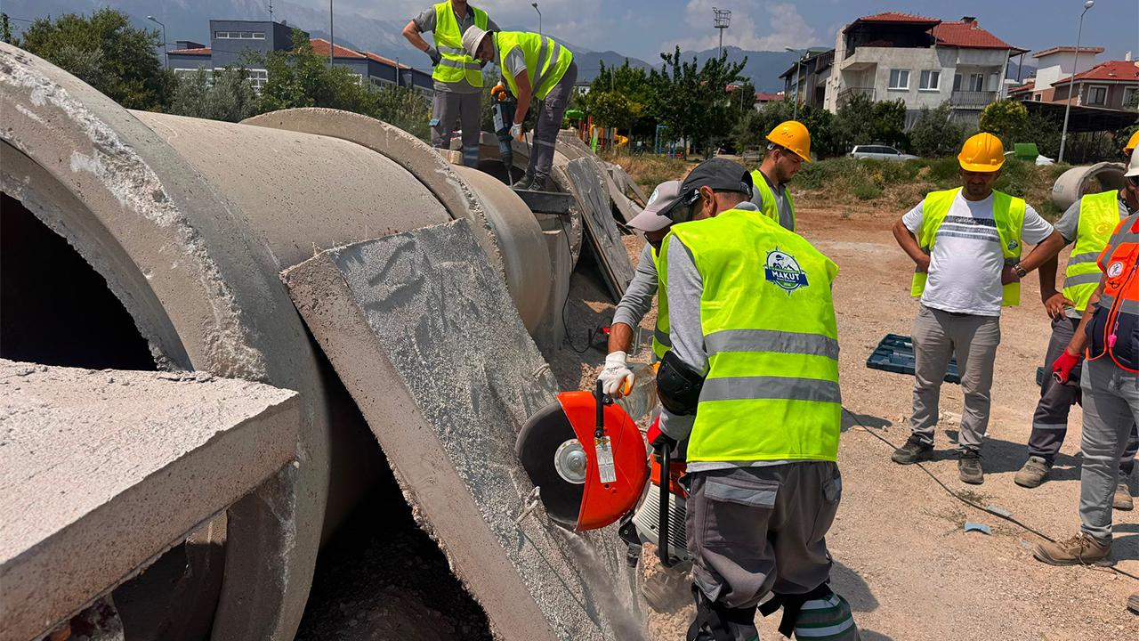 MERKEZEFENDİ EĞİTİM ALANI’NDA AFETLERE HAZIRLIK SÜRÜYOR