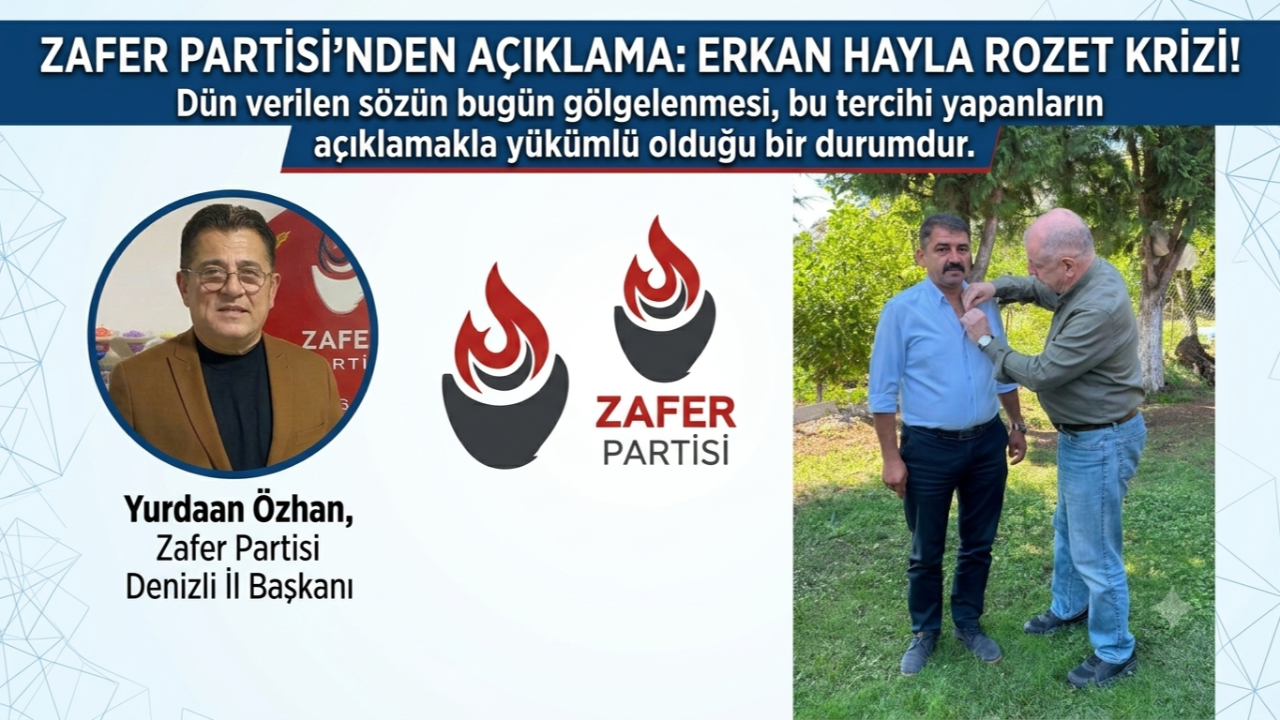 Zafer Partisi'nden Kale Belediye Başkanı Açıklaması