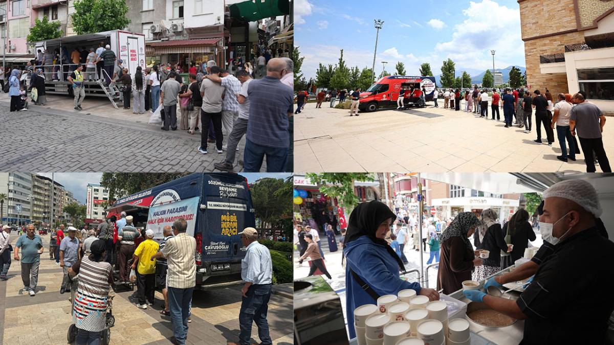 Denizli Büyükşehir’den 3 noktada 10 bin kişilik aşure hayrı