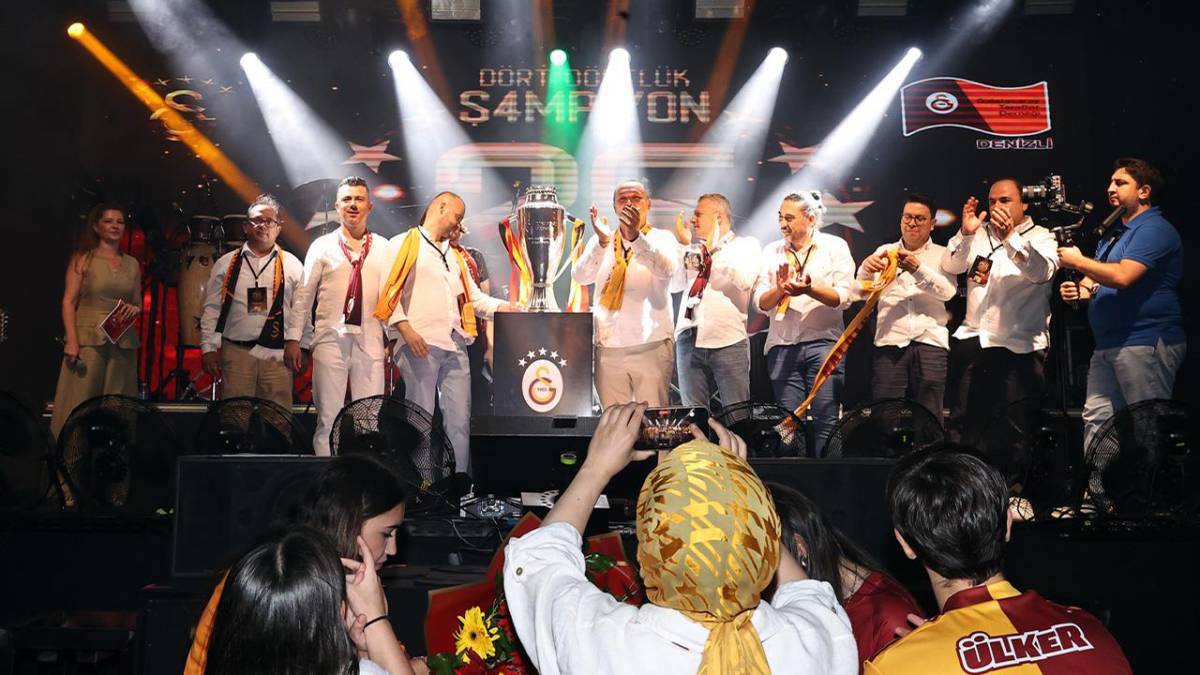 Denizli'de Galatasaray Şampiyonluk Kupası Coşkusu