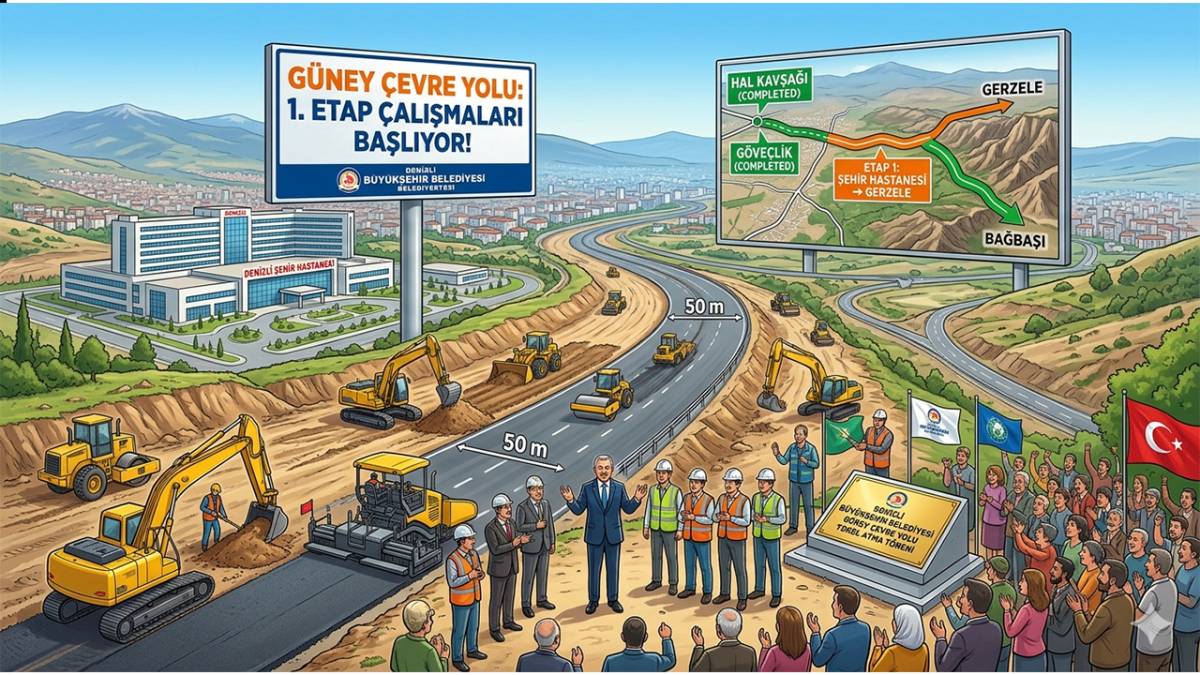 Denizli Güney Çevre Yolu İçin Dev Adım Atıldı