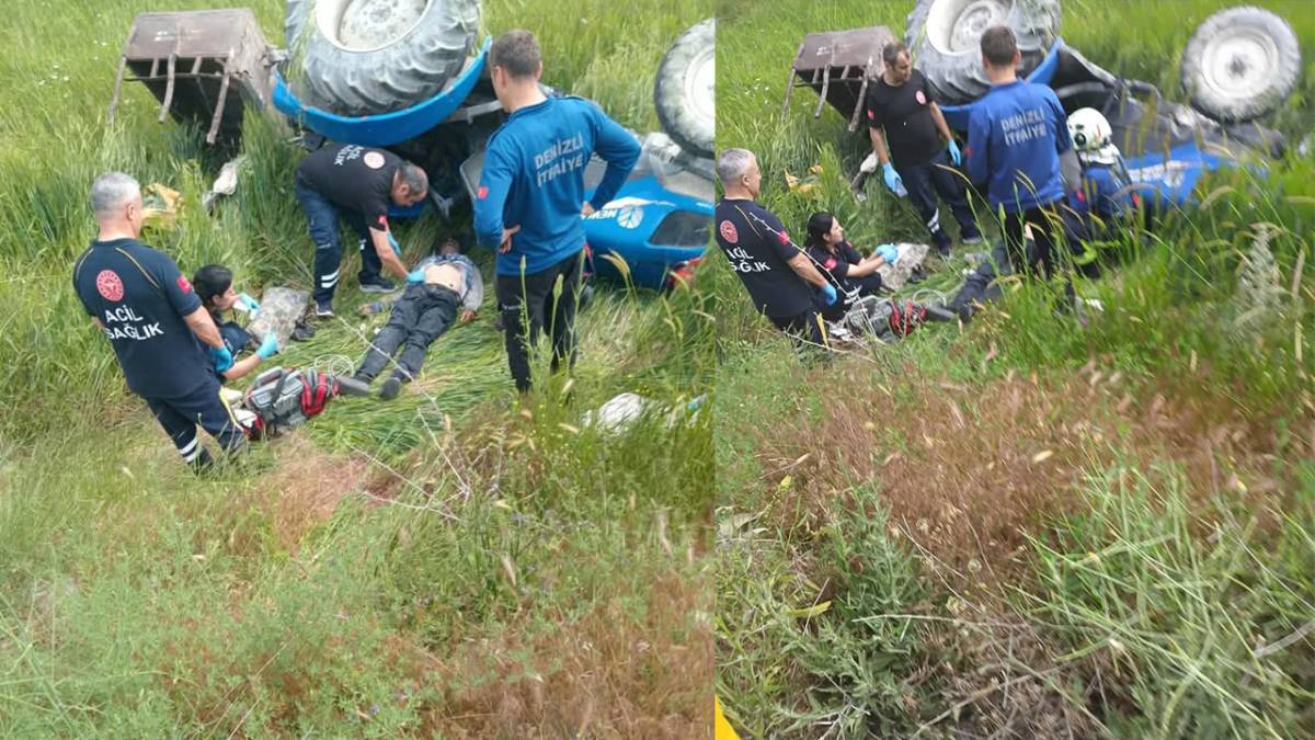 Çameli’de devrilen traktör can aldı